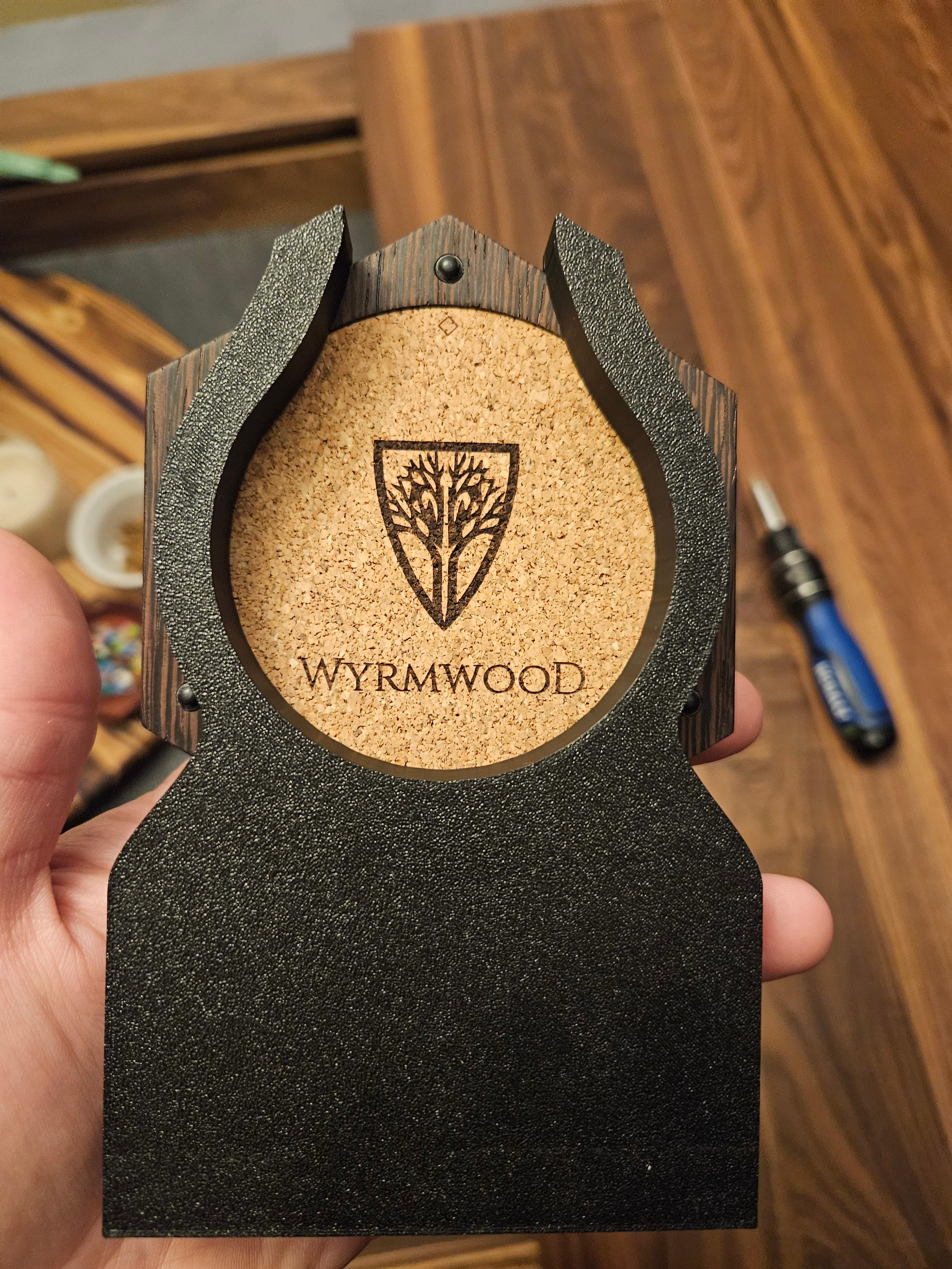 Wyrmwood Table Accessory - Hex tile cup holder.stl 3d model