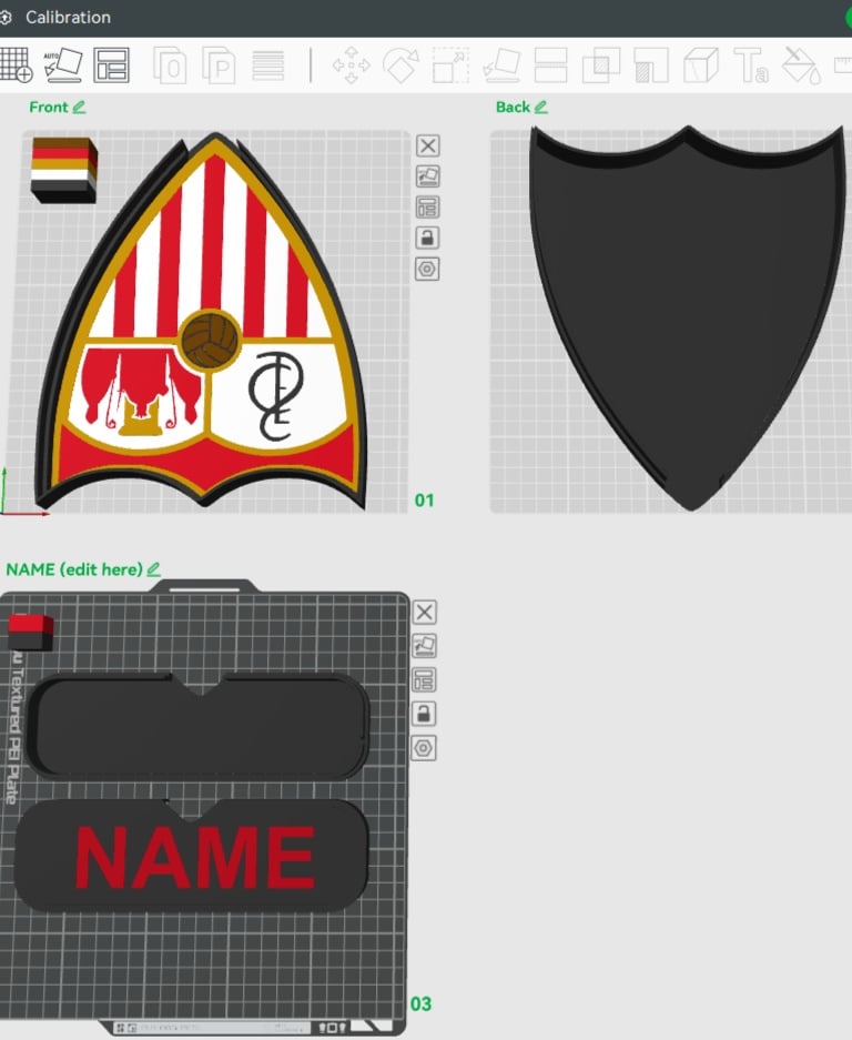 Sevilla F.C. Sign – LED Strip Compatible 3d model