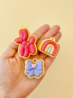 Party Clicker Keychain Fidget Toy Bundle 3d model
