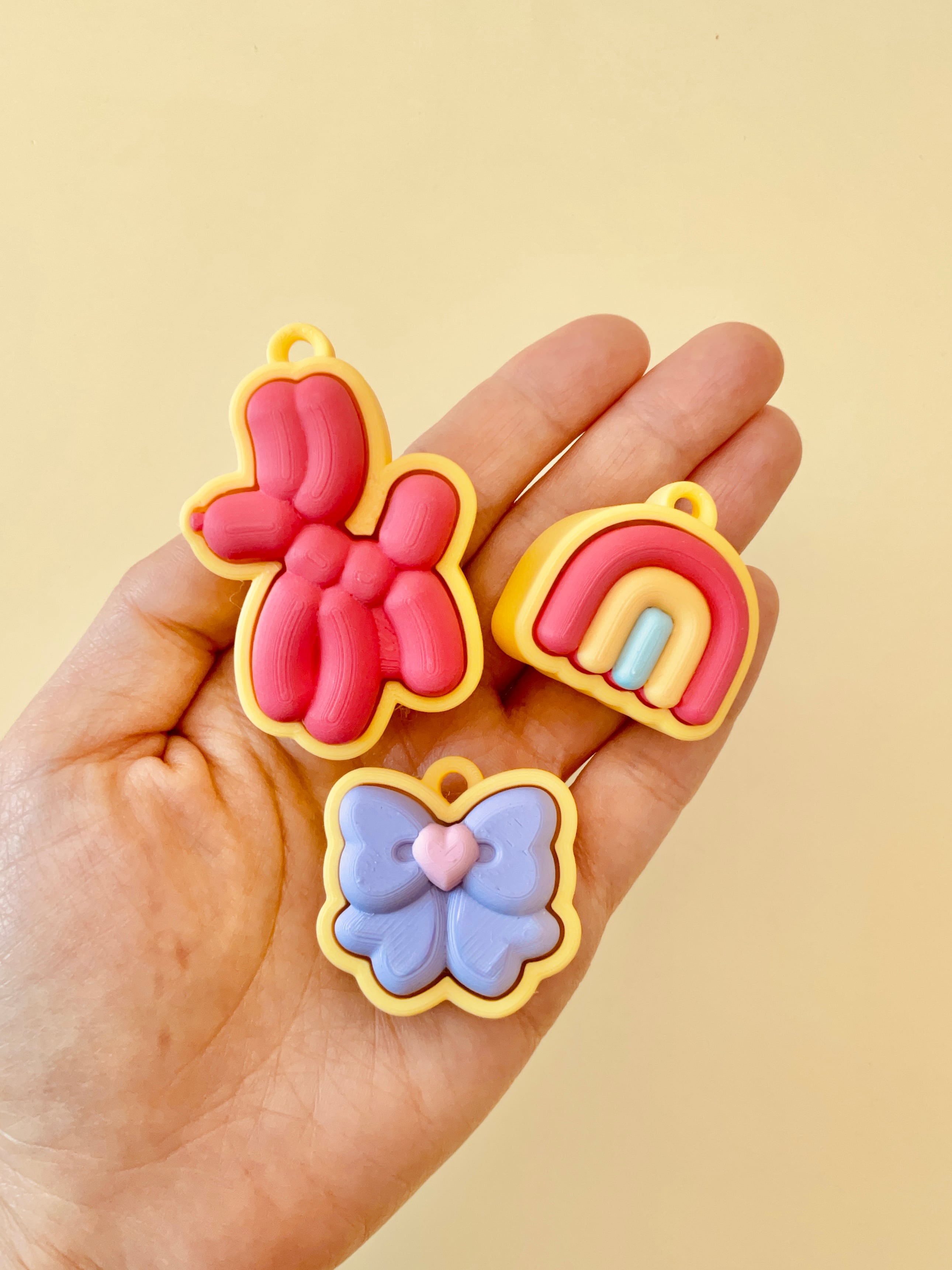Party Clicker Keychain Fidget Toy Bundle 3d model