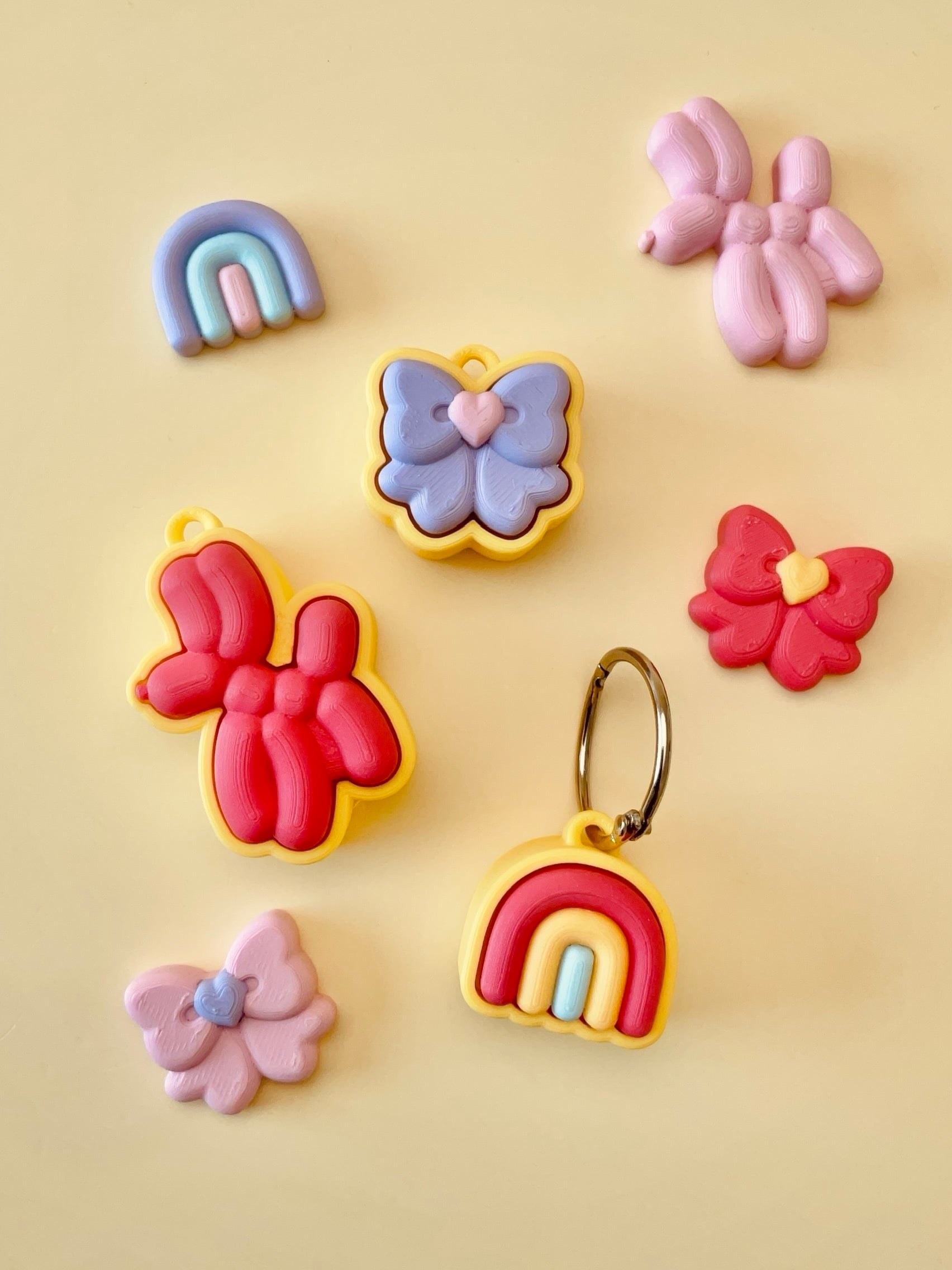 Party Clicker Keychain Fidget Toy Bundle 3d model