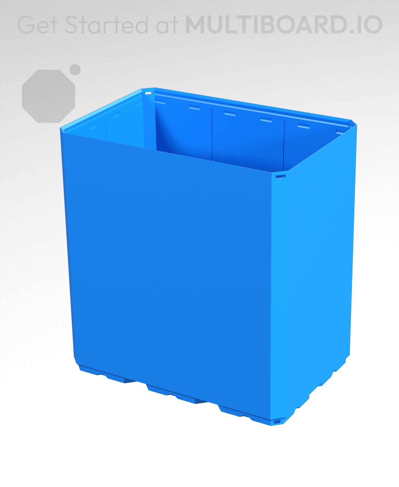 3x2x3 CU - Simple Walls - Multibin Shell 3d model