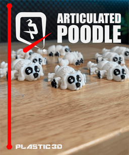 Articulated Poodle – 3D Printable Desk Pet 3d model