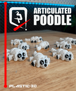 Articulated Poodle – 3D Printable Desk Pet 3d model