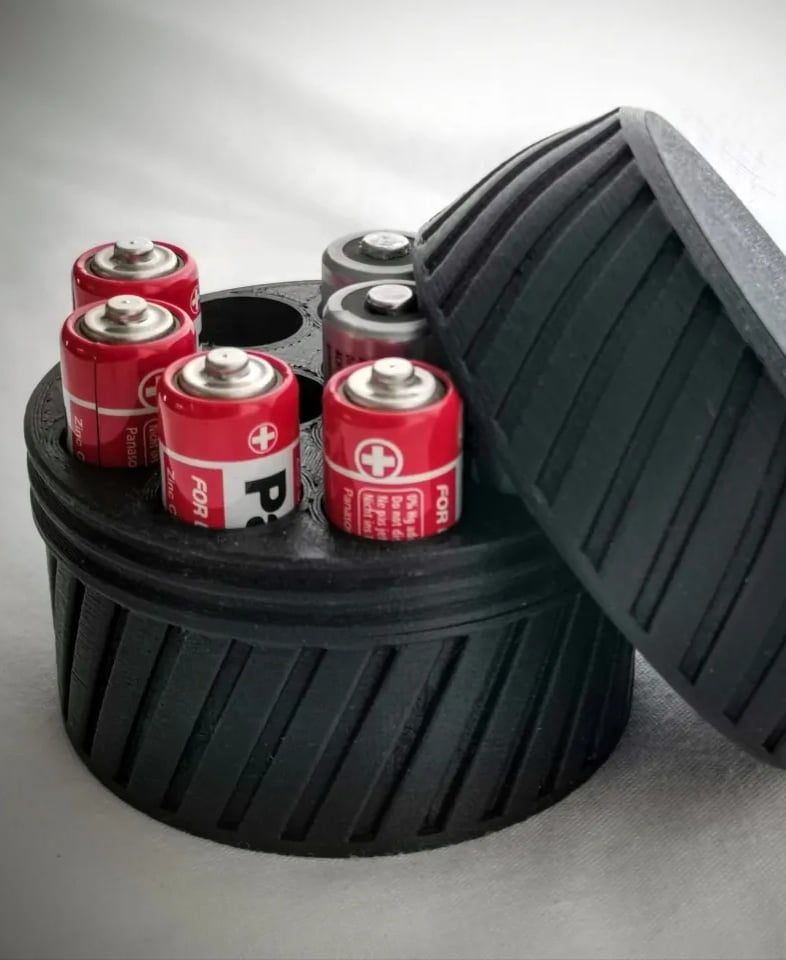 Battery Storage Container (AA and AAA Sizes) 3d model