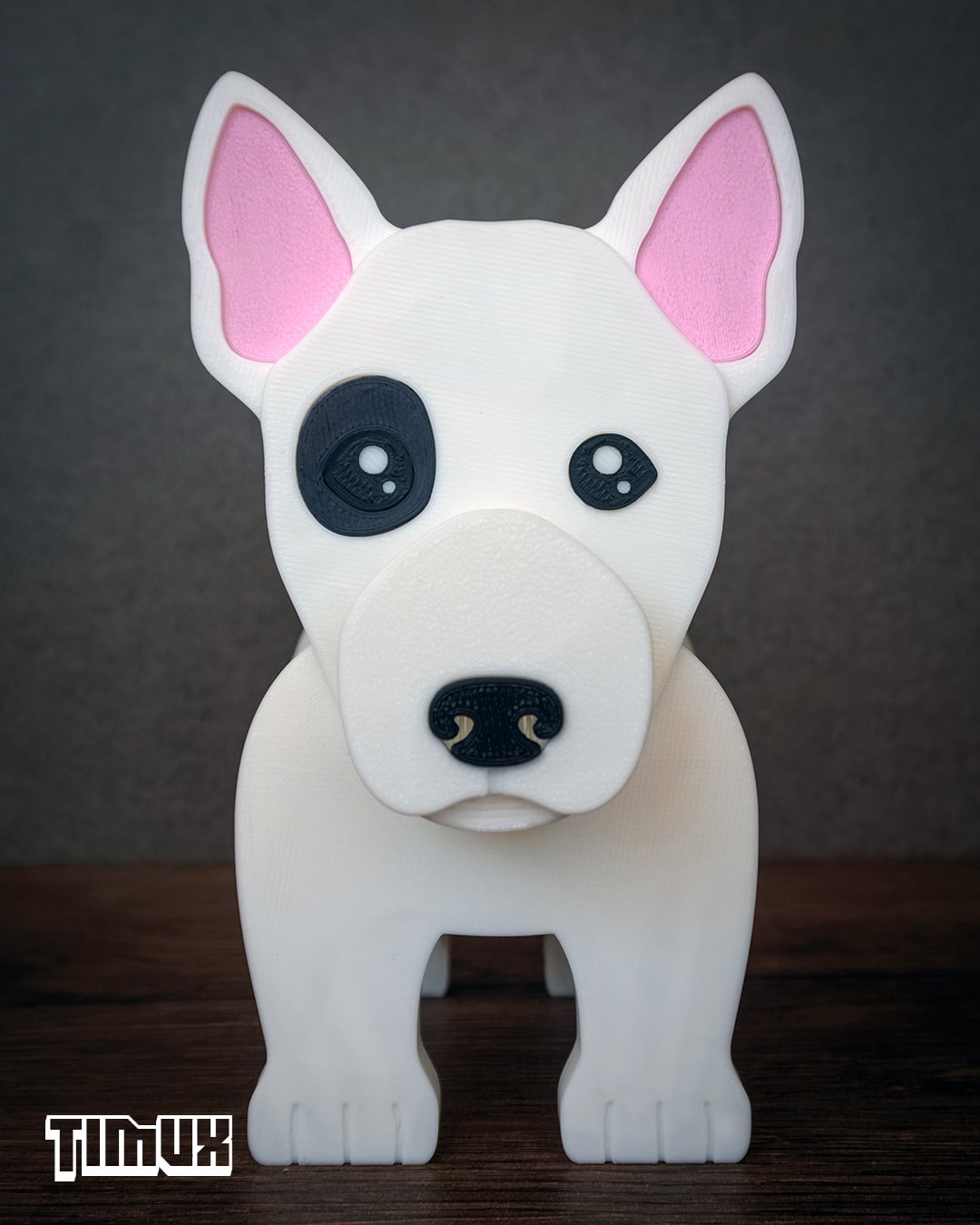 BULL TERRIER GLASSES HOLDER 3d model