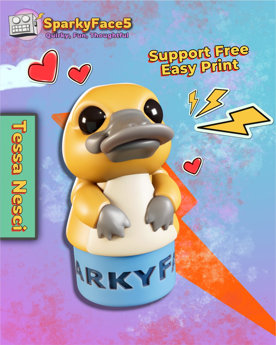 Platypus Trouble 3d model