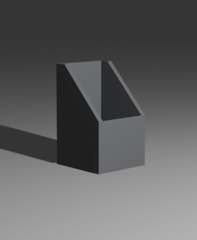 Mini Poop Chute - Bambu Lab X1C (Magnet Required) 3d model