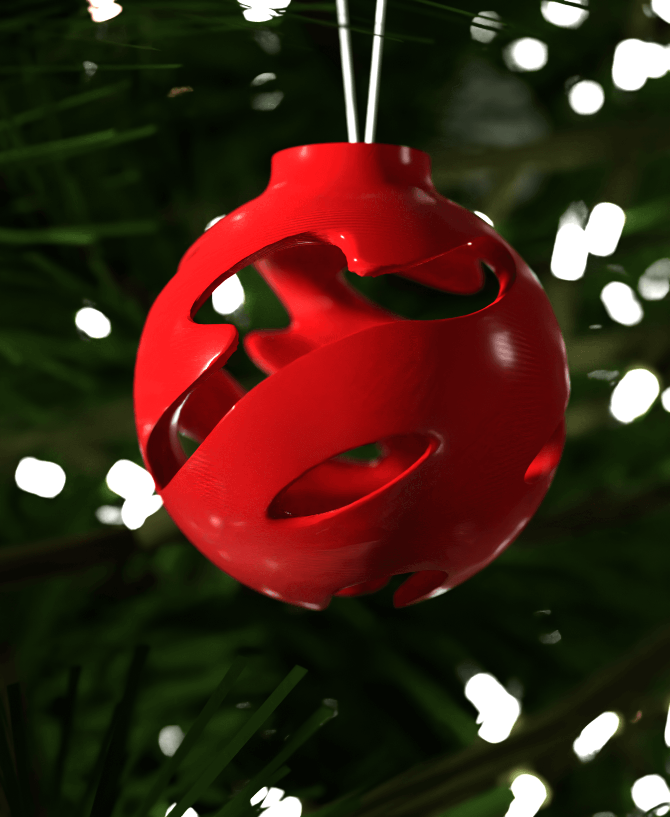 Christmas Ornament Winter Whirls 004 3d model