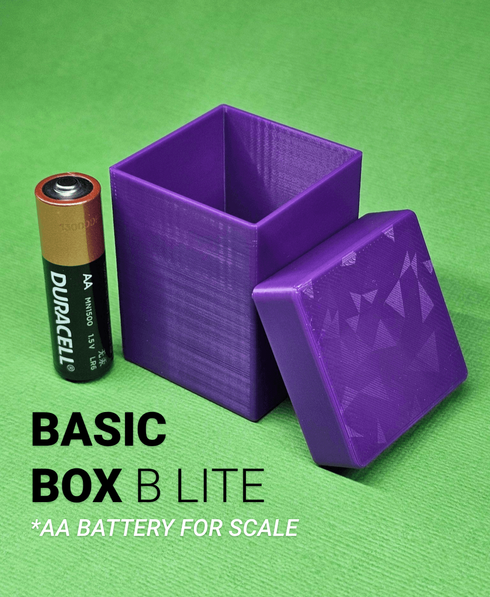 Basic Box B Lite | Gift box | Storage box | Organization | For Christmas gifts & birthday gifts 3d model