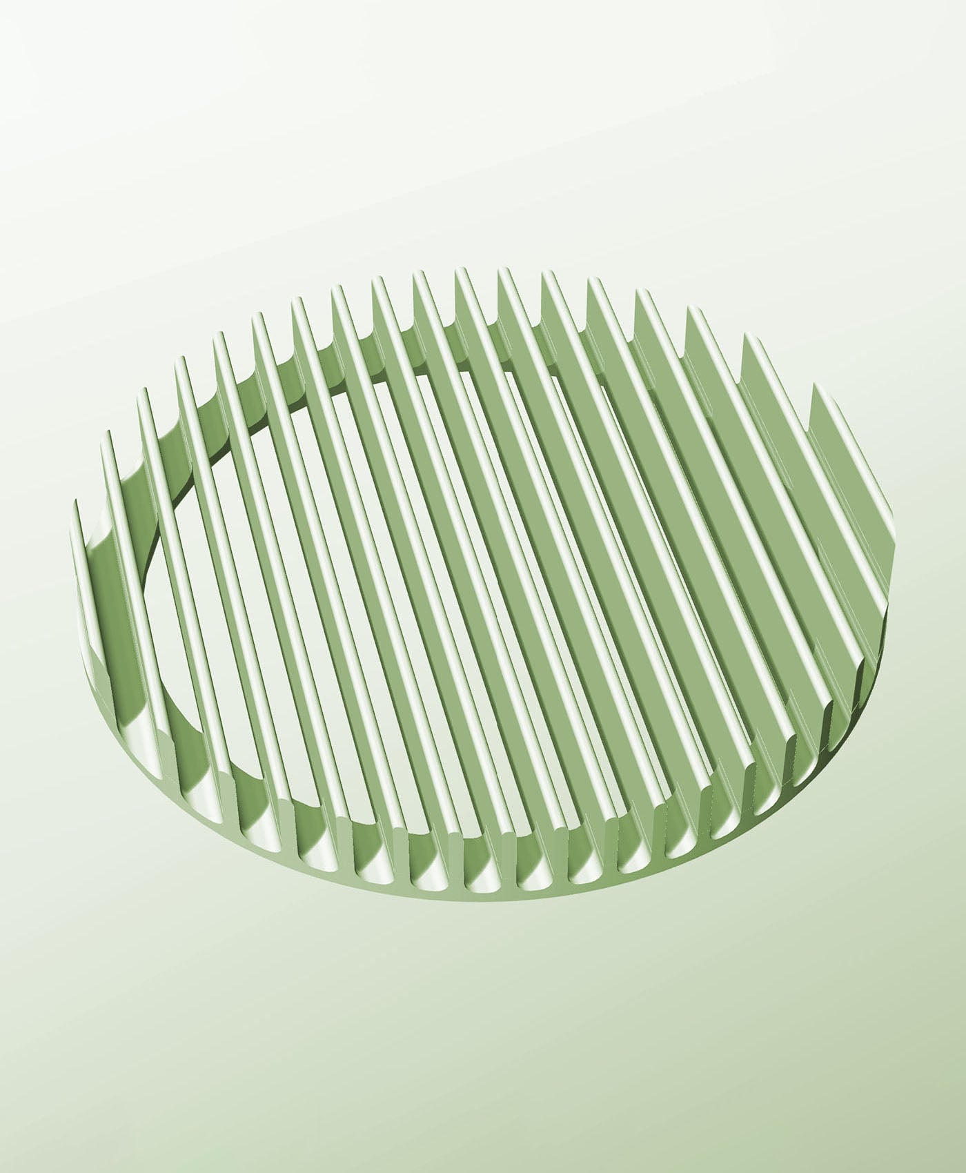 ARR128-15 Slotted Rack With Louvers - Slotted Dry Rack 3d model