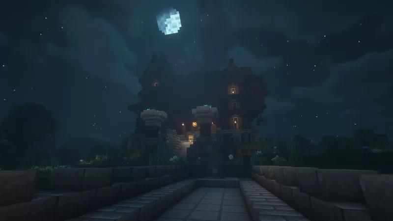 Minecraft Spooky Mansion 3d model