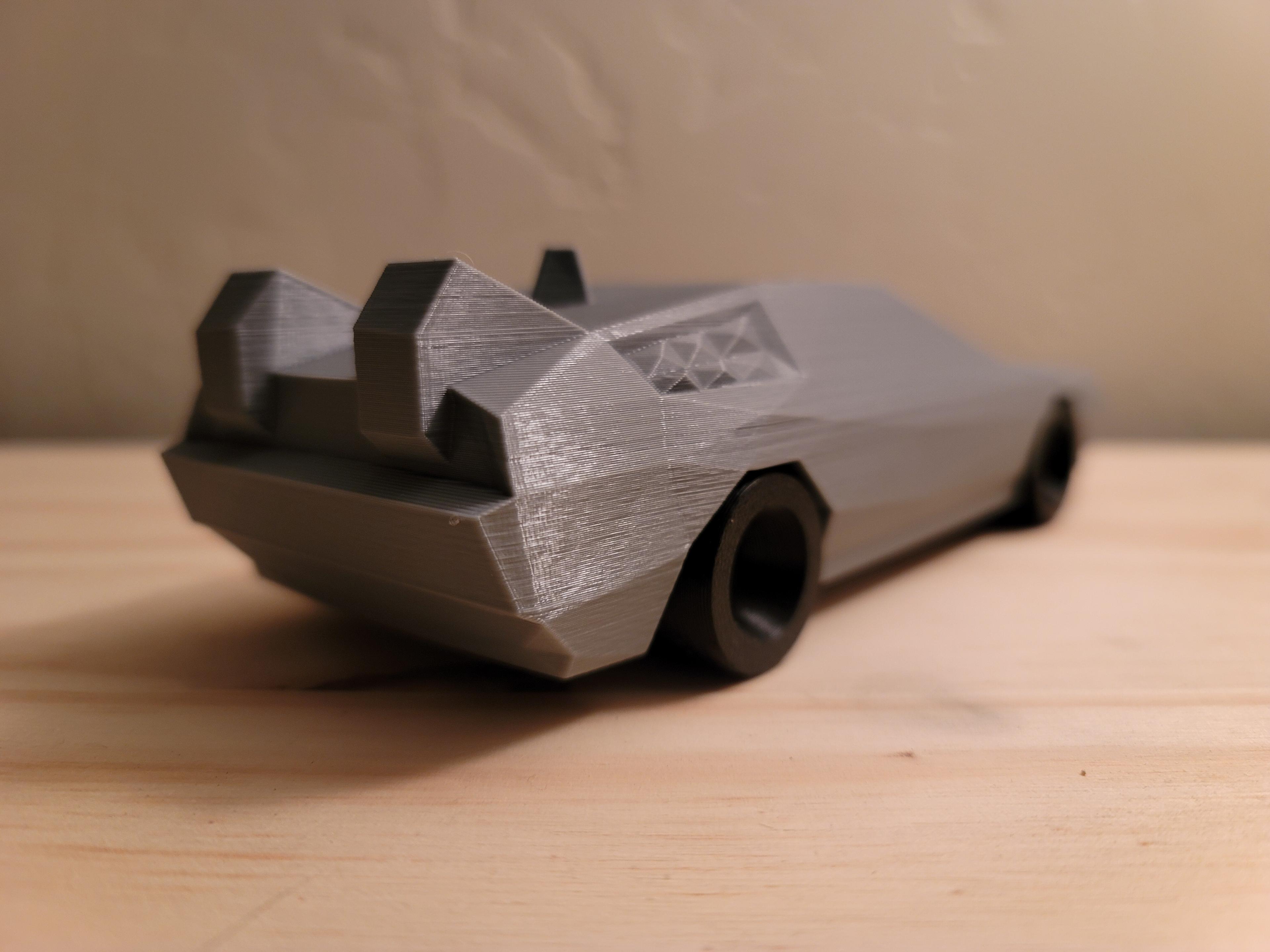 Low Poly DMC DeLorean Back to the Future 3d model