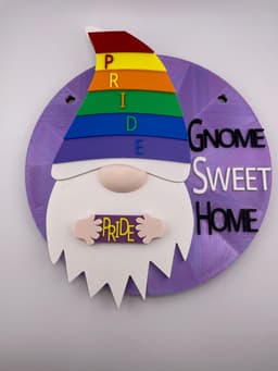Magnetic Pride Hat Gnome For Modular Sign 3d model