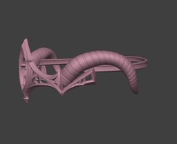 Tiefling Horner Tiara 3d model