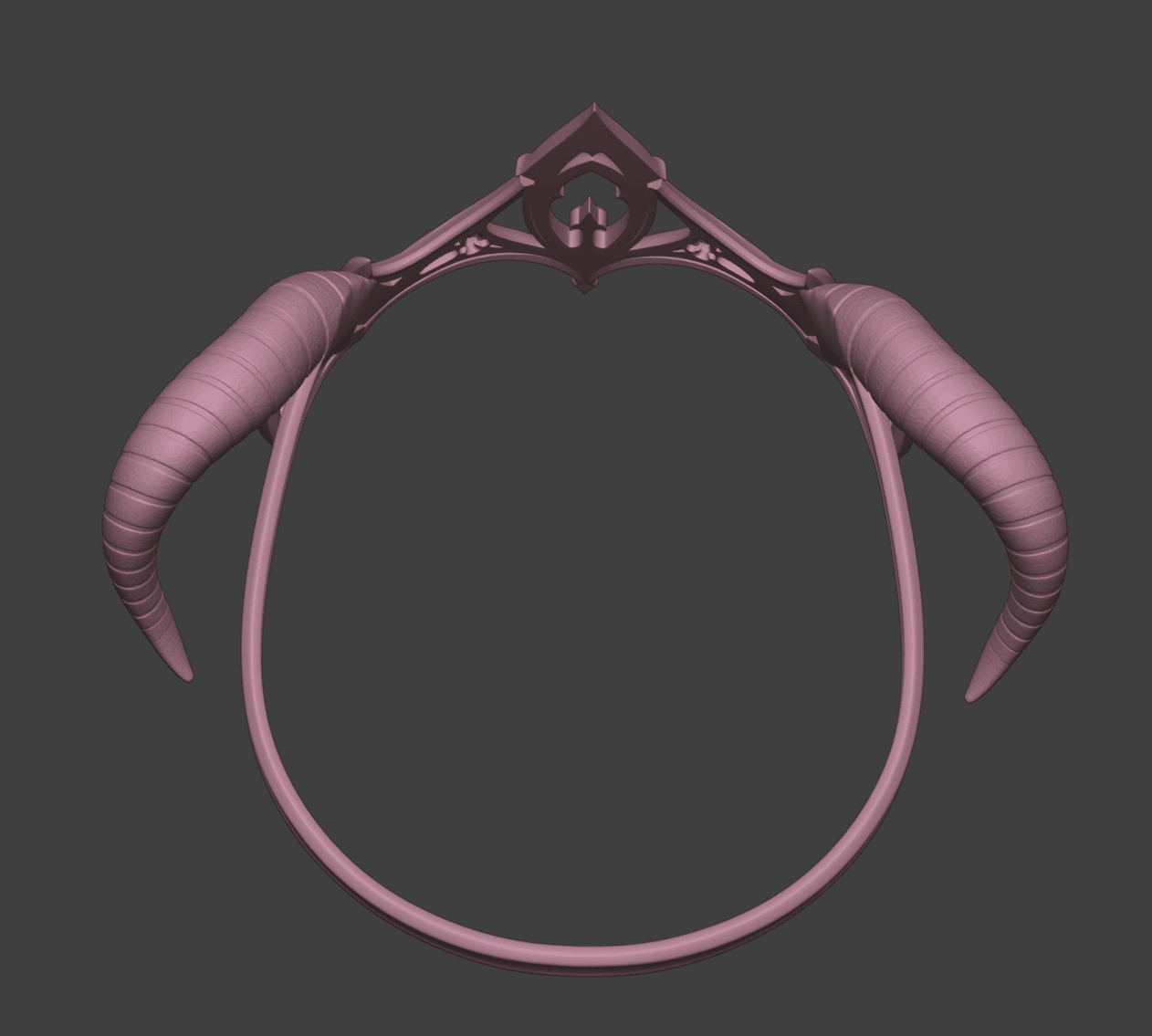 Tiefling Horner Tiara 3d model