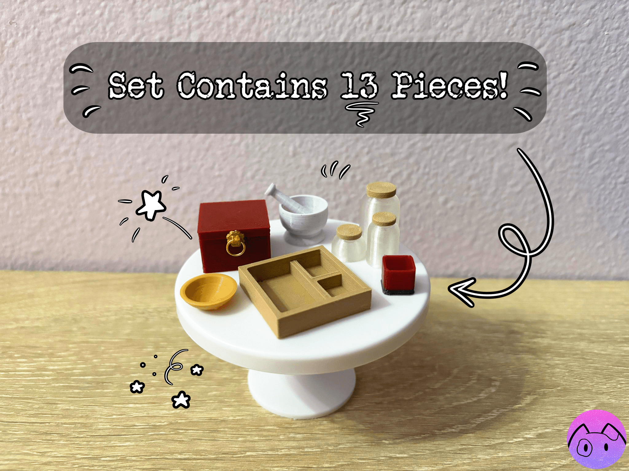 Miniature Pharmacy Set 3d model