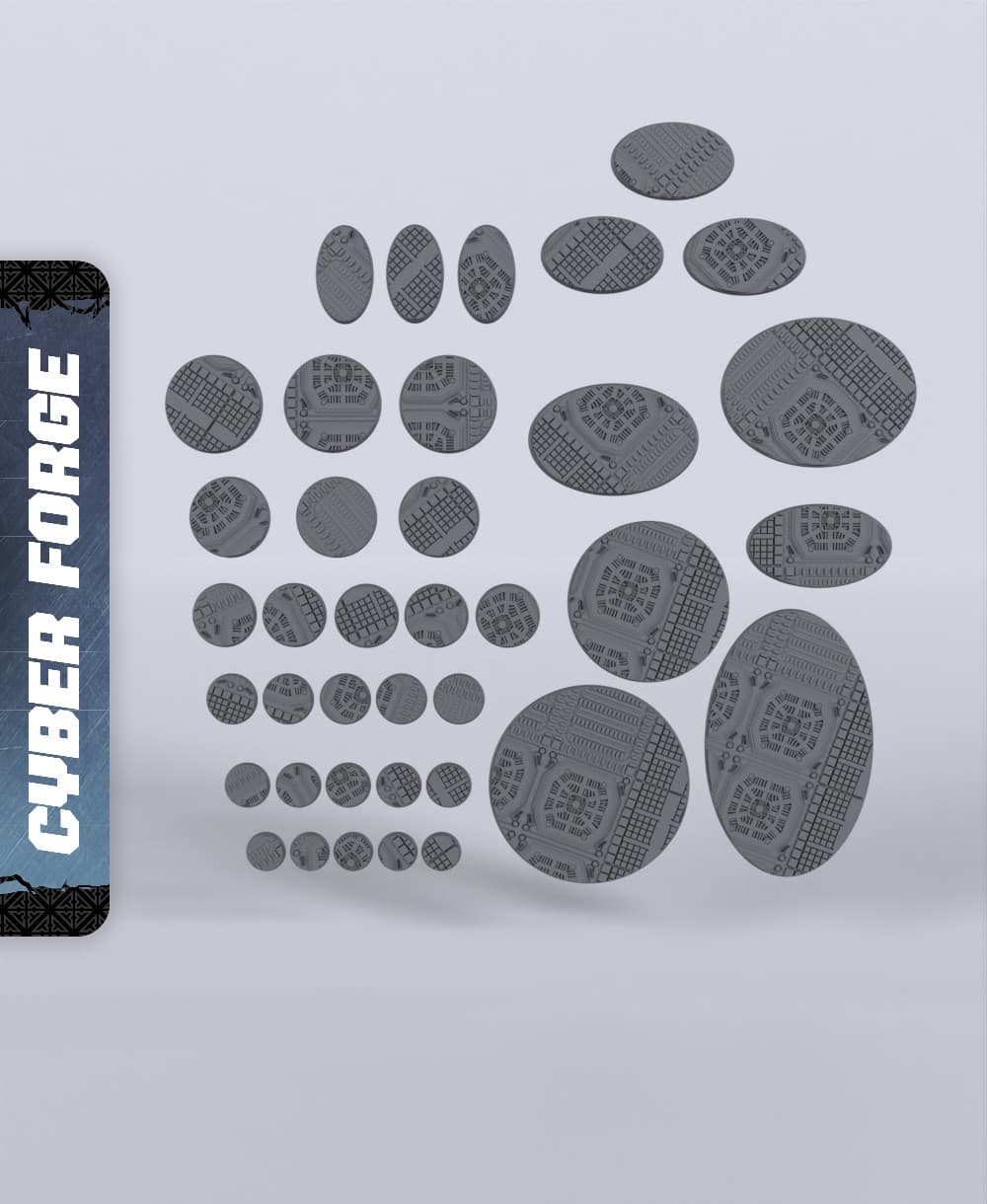 Base Set Titan Shock - With Free Cyberpunk - Sci-Fi Gift Ideas for RPG and Wargamers 3d model