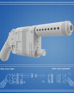 NN-14 Blaster - Star Wars 3d model