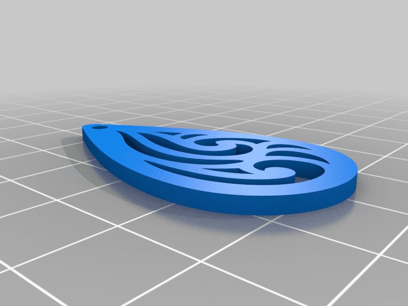 Drop Earrings 3d model