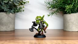 Orc - Druzzag - Vogland Stompaxe – 28mm Miniature 3d model