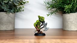 Orc - Druzzag - Vogland Stompaxe – 28mm Miniature 3d model