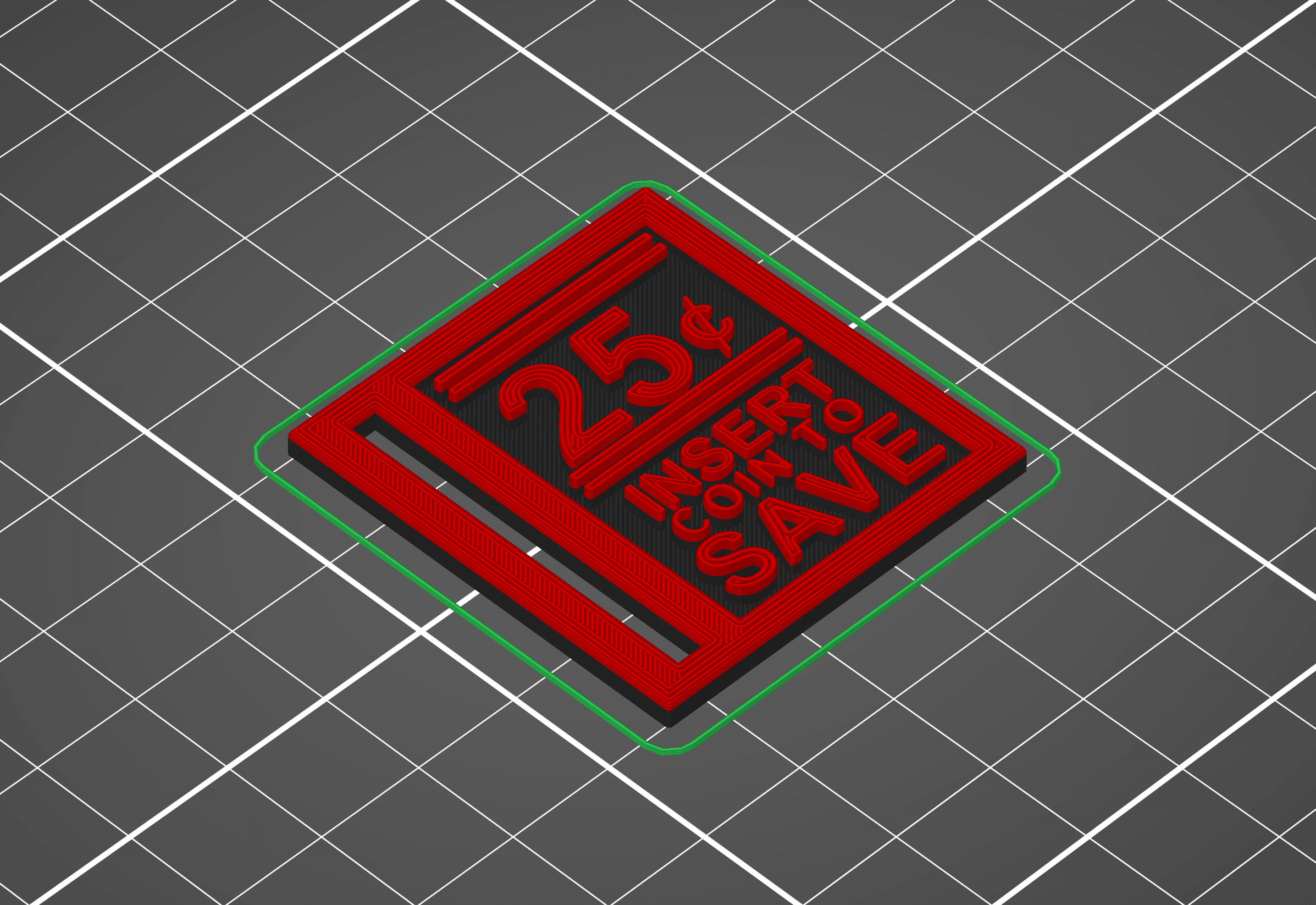 25¢ | Insert Coin To Save 3d model