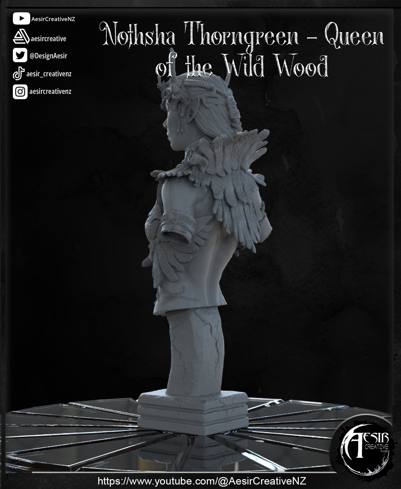 The_Wylde_Queen Bust 3d model