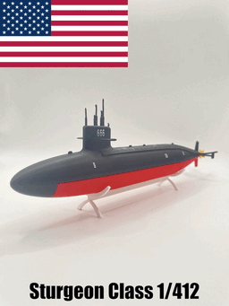 Sturgeon Class Submarine Hawkbill / Display Military Navy US Model 3D printer 3d model