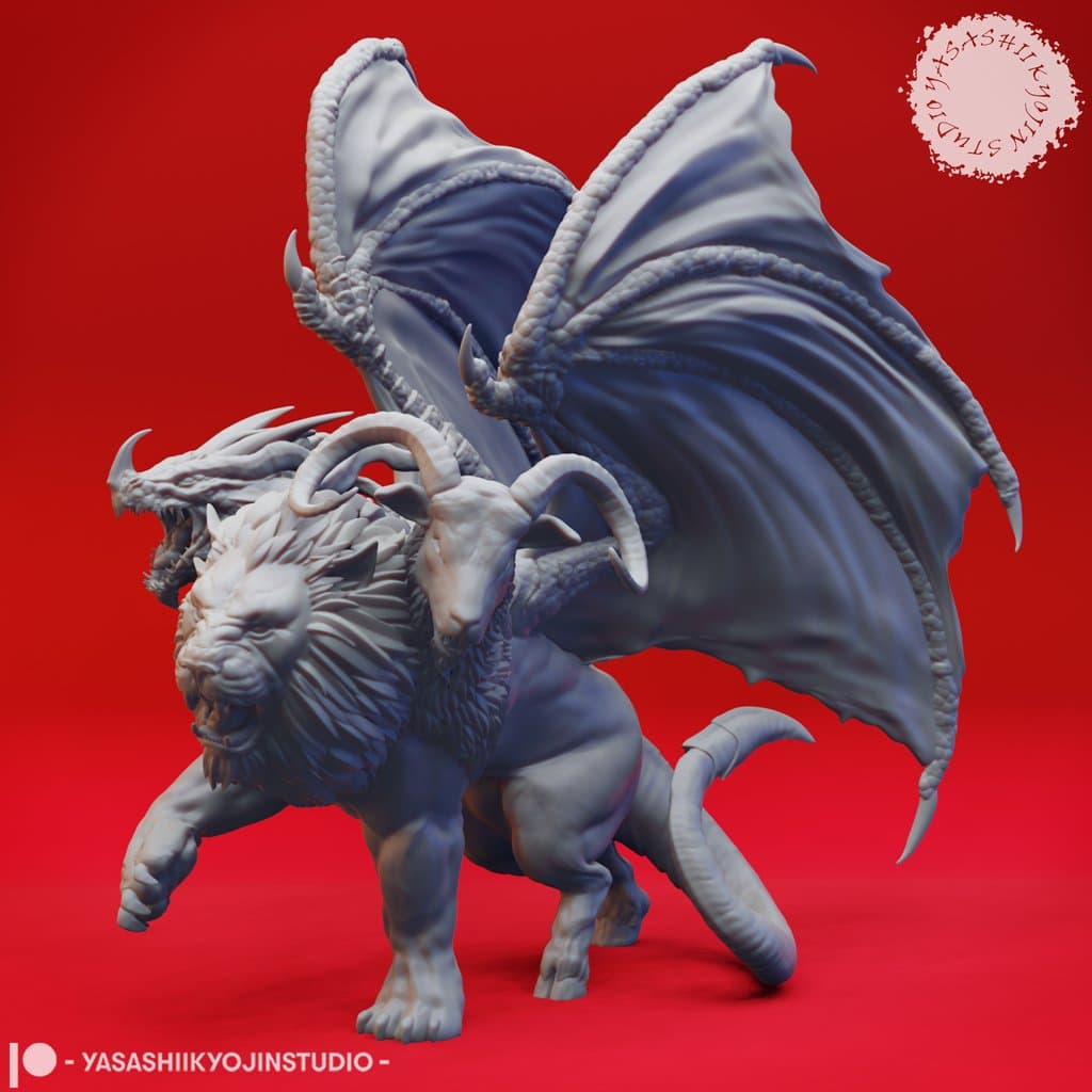 Chimera - Tabletop Miniature 3d model