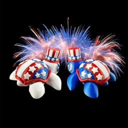 Little Patriot Turtle 3d model