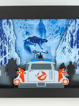 Ghostbusters Frozen Empire Shadow Box 👻 3d model