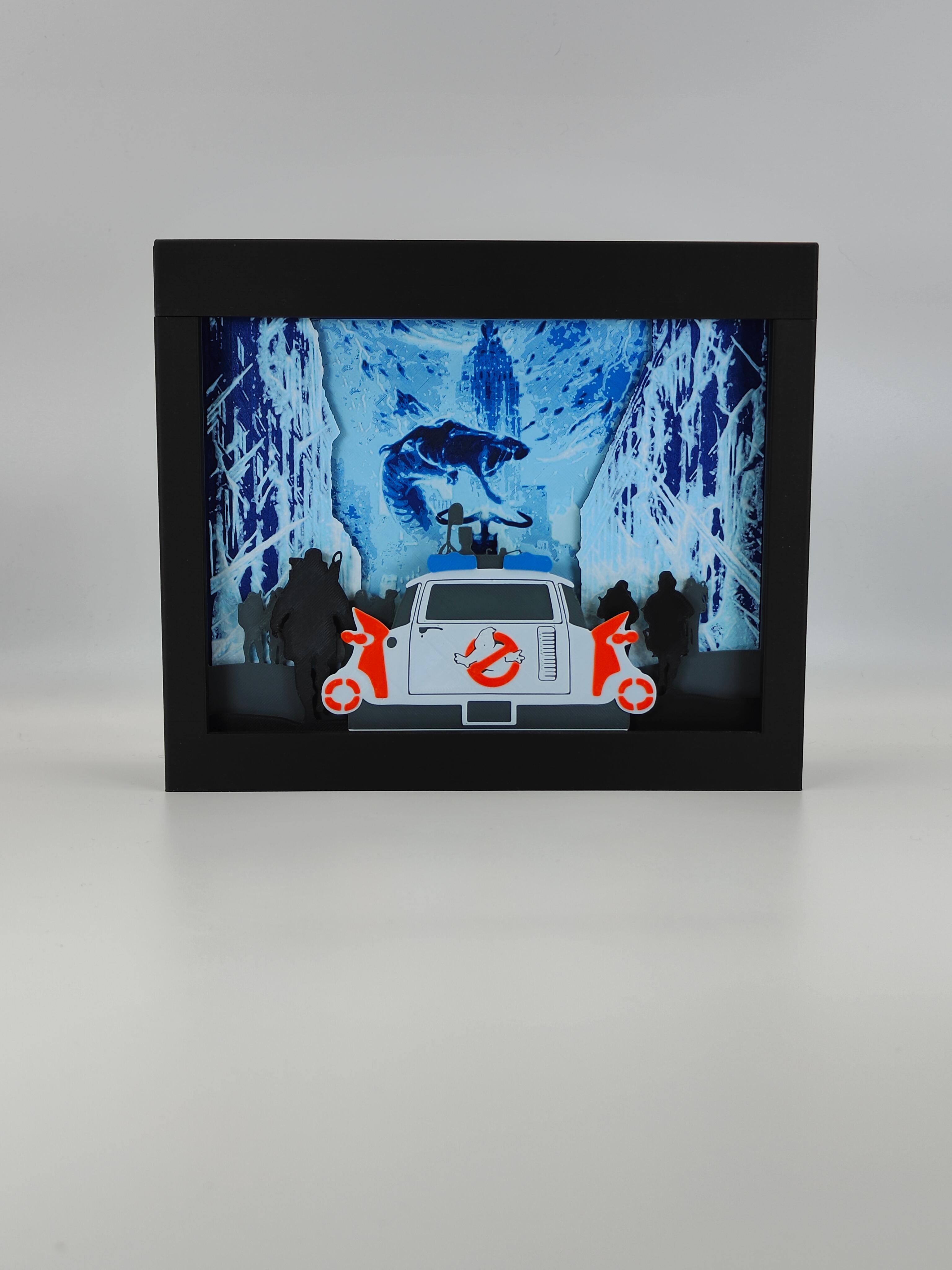Ghostbusters Frozen Empire Shadow Box 👻 3d model