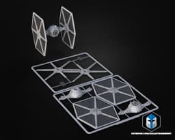 Tie Fighter Vehicle Kit Card - 3D Print Files 3d model