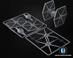 Tie Fighter Vehicle Kit Card - 3D Print Files 3d model