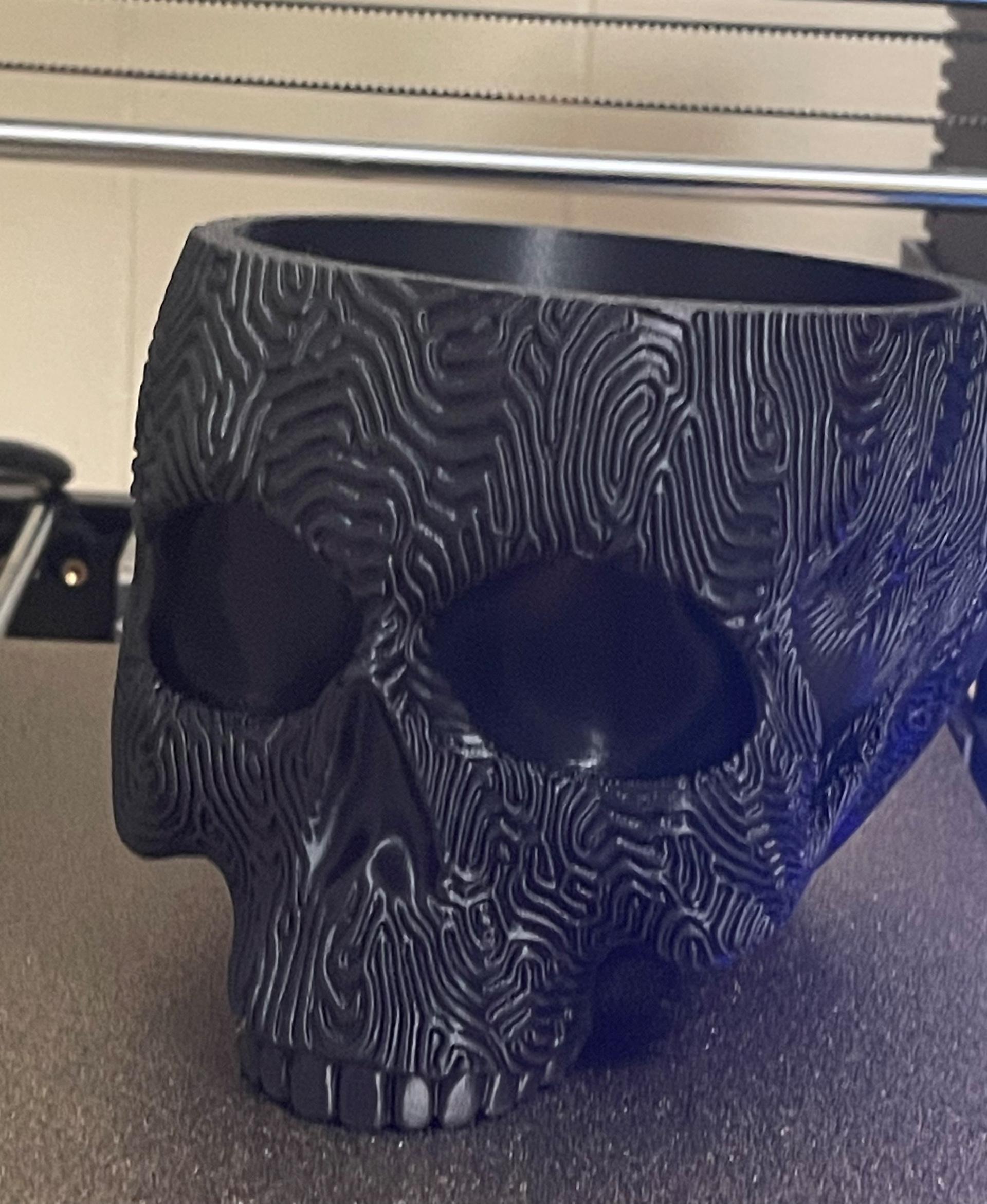 Maze Skull Planter-Bowl 3d model
