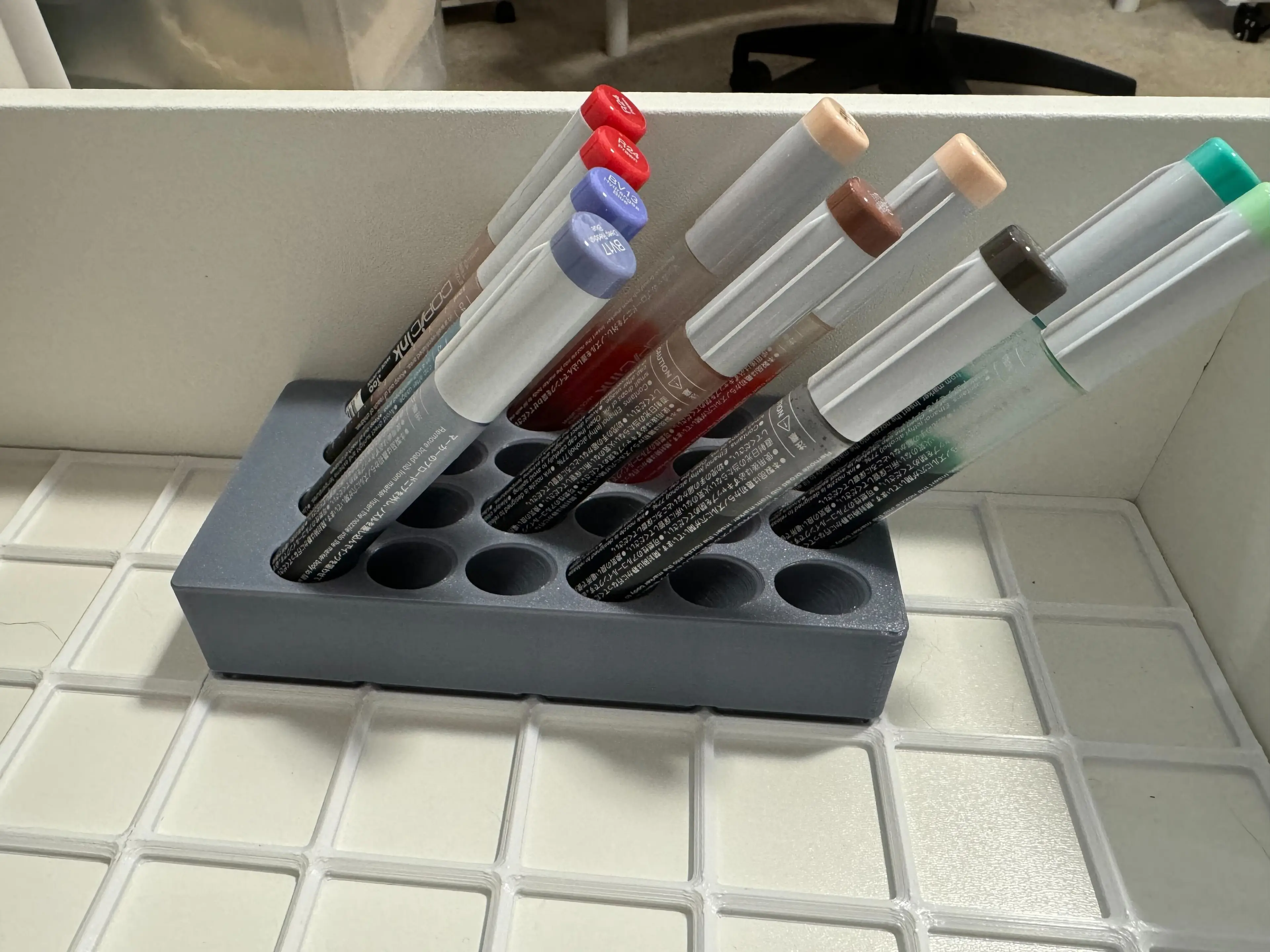 Gridfinity Copic Marker Refill Bin 3d model