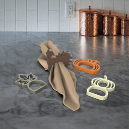 Pumpkin Napkin Ring 3d model