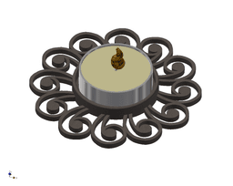 Candle Holder Decoration 3d model