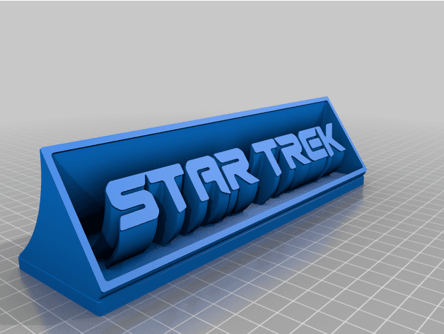 Star Trek Desk Logo 3d model