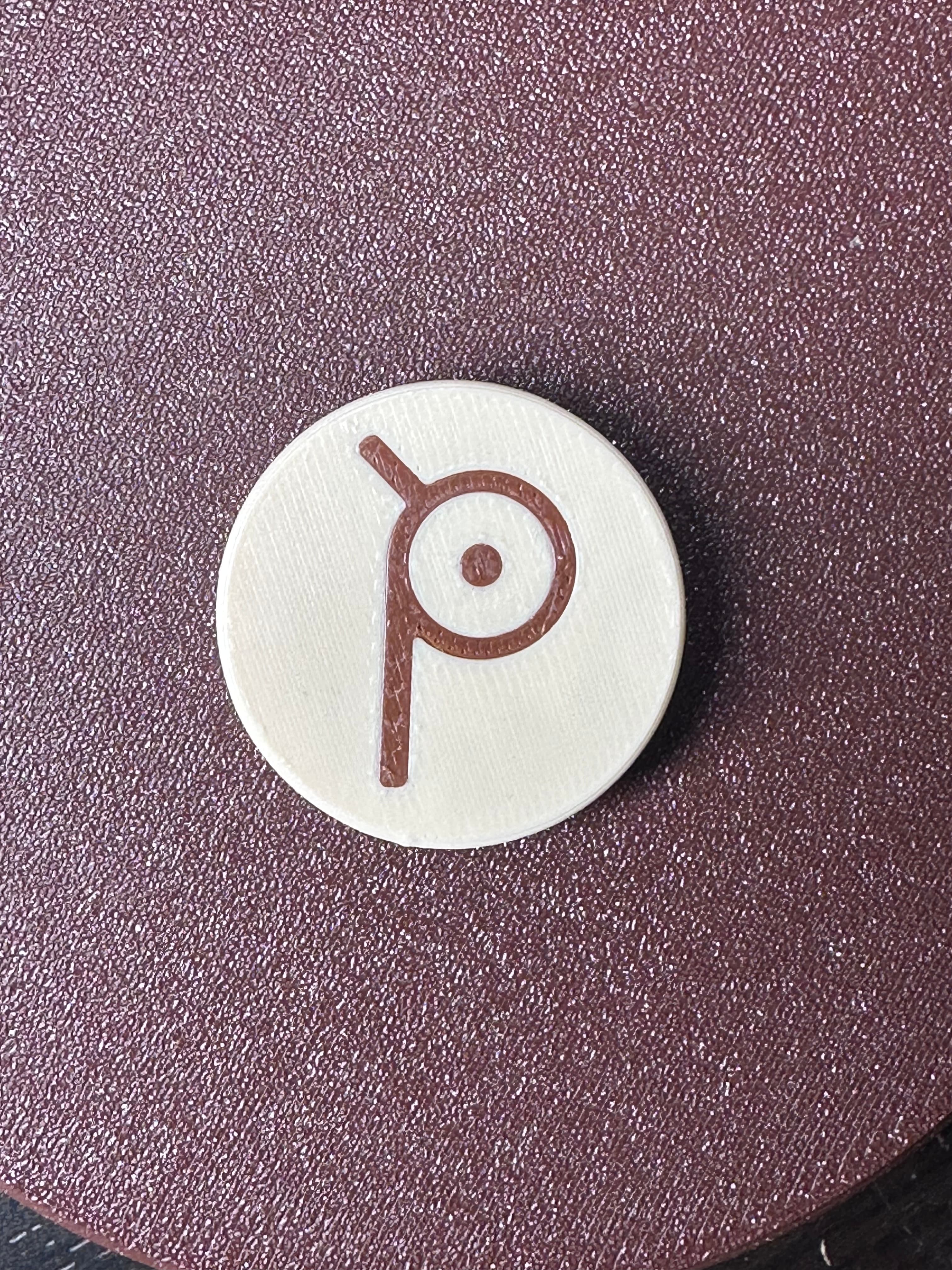POKEMON UNOWN MMU FRIDGE MAGNET "P" 3d model