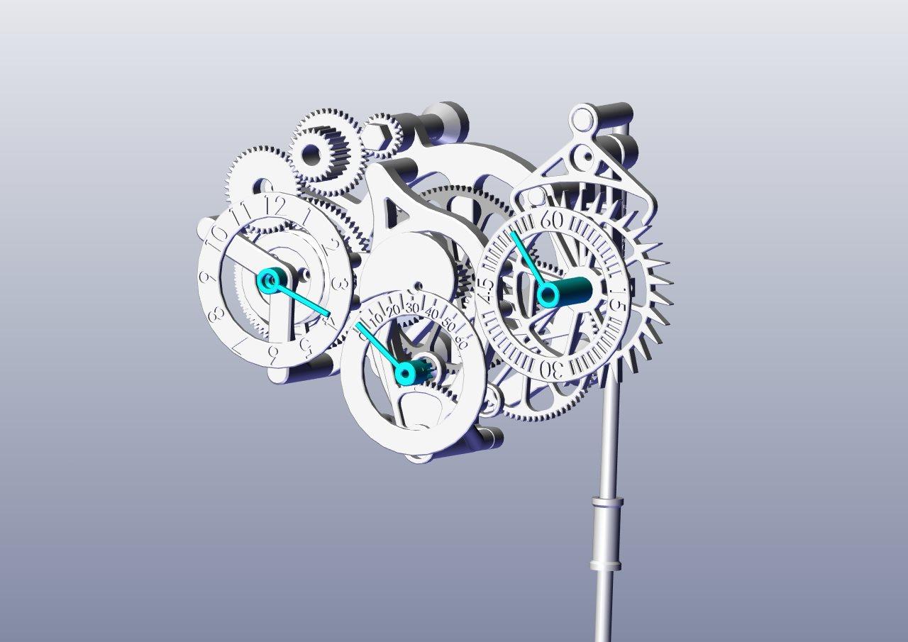 The 3D Printed Wall Clock 3d model