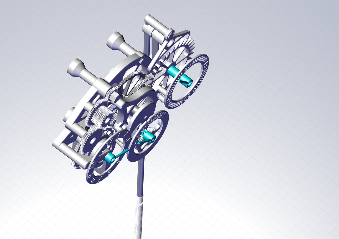 The 3D Printed Wall Clock 3d model