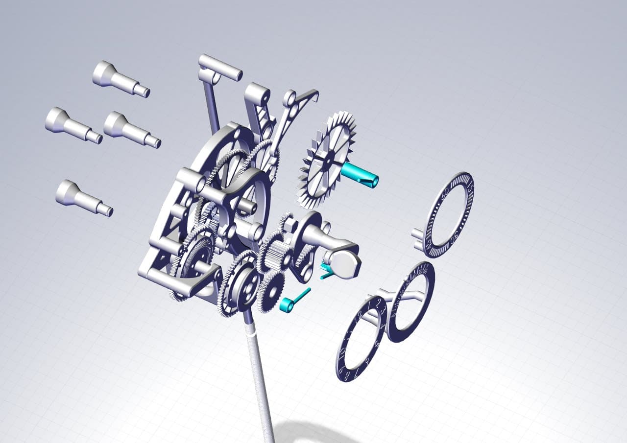 Engineezy The 3D Printed Wall Clock - 3D model by Engineezy on Thangs