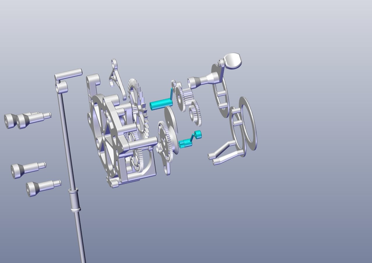 The 3D Printed Wall Clock 3d model