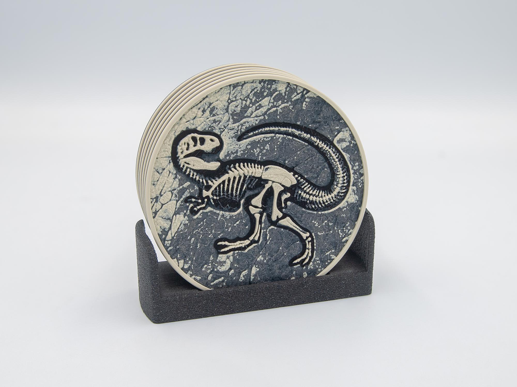 Dinosaur Fossil Coaster 3d model