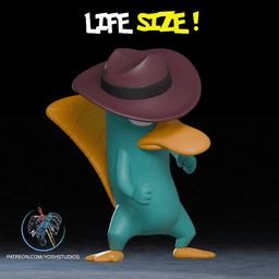 Life Size Fedora Duck 3D Printer STL File 3d model