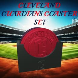 Cleveland Guardians Coaster Set (MLB) 3d model