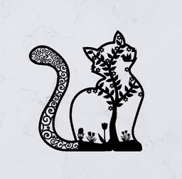 Cat Decoration 3d model