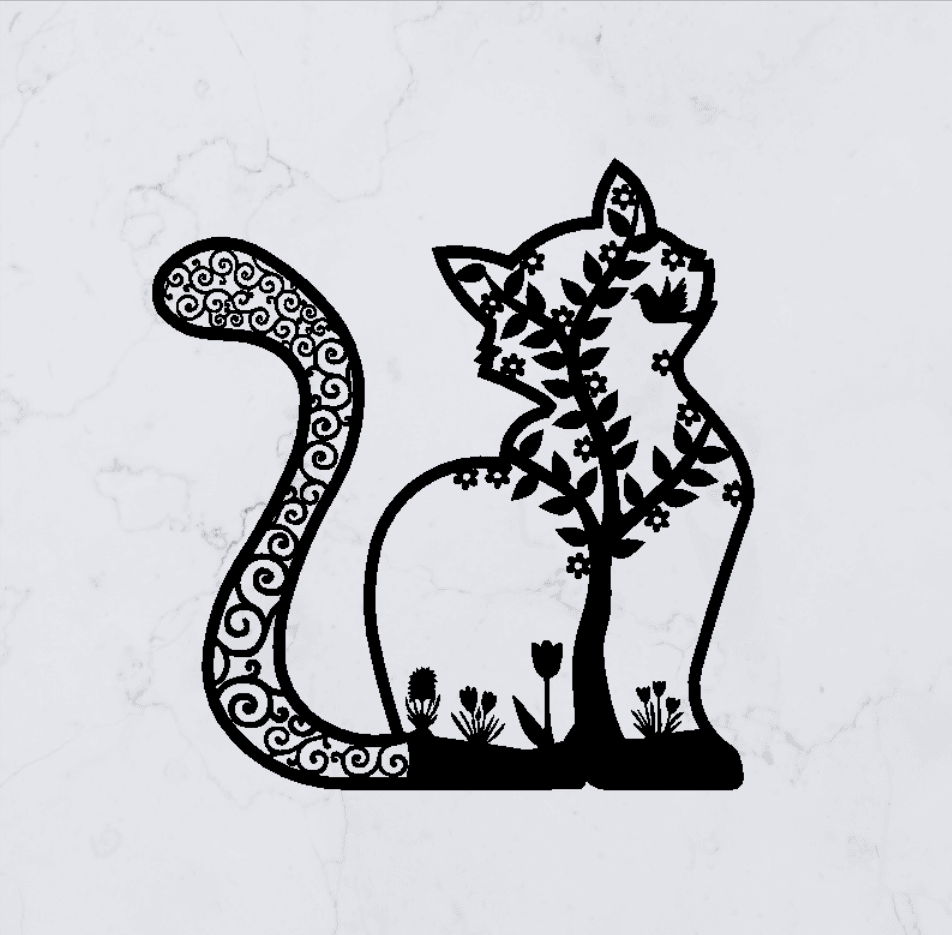 Cat Decoration 3d model